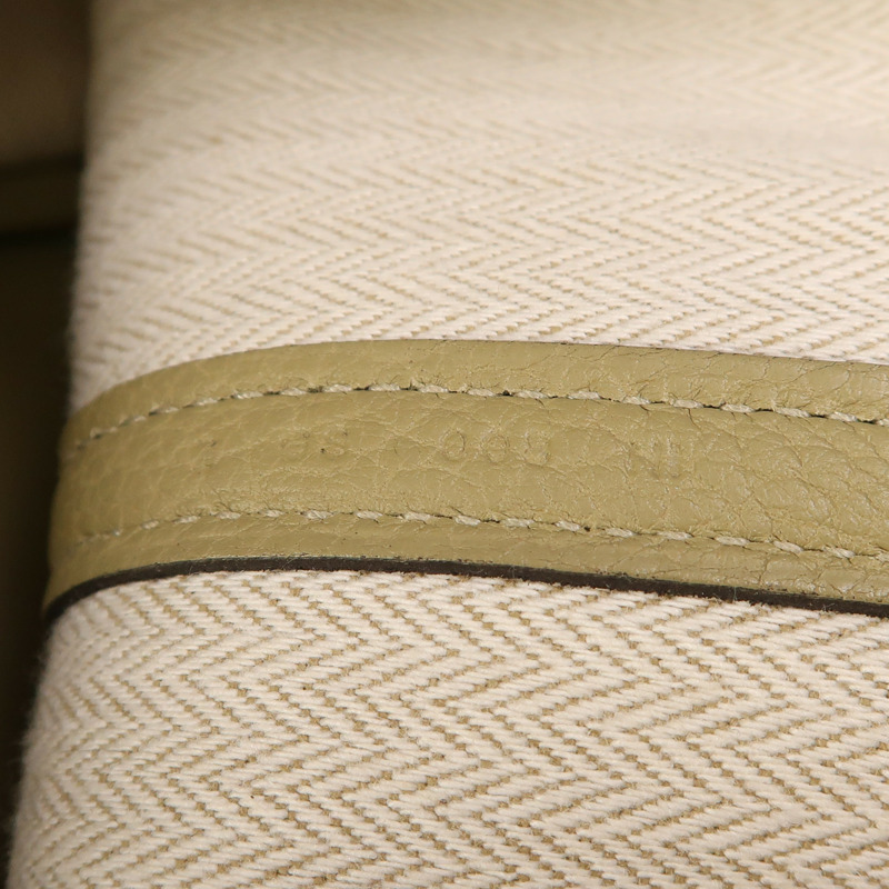 HERMES Negonda皮革Garden Party TPM銀扣手挽袋Poussiere-7