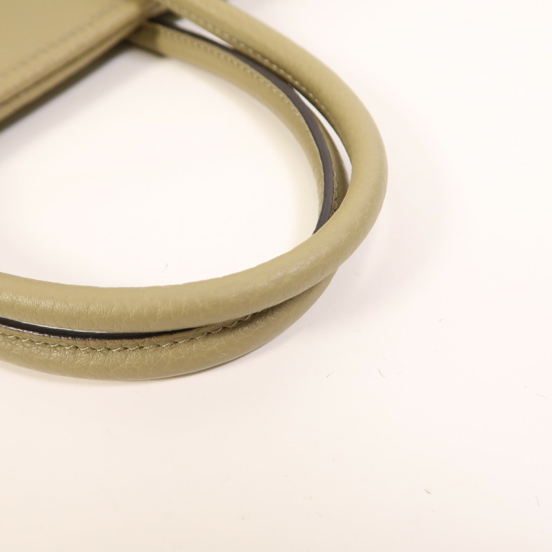 HERMES Negonda皮革Garden Party TPM銀扣手挽袋Poussiere-8