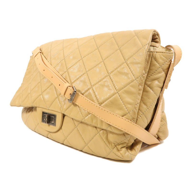 CHANEL 牛皮皮革Shoulder Bag銀扣肩背袋-2