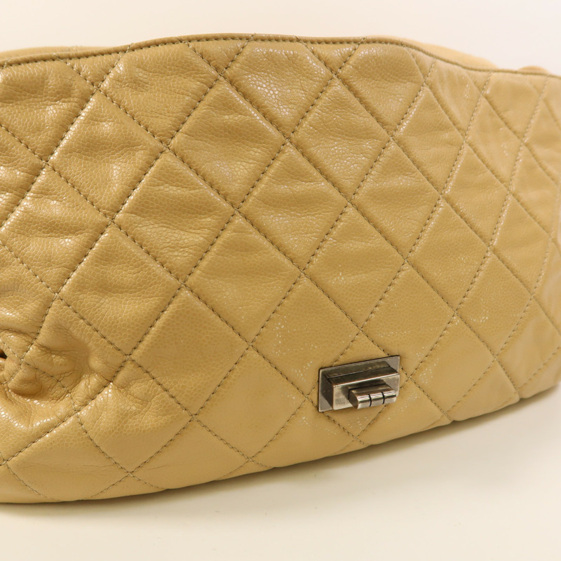 CHANEL 牛皮皮革Shoulder Bag銀扣肩背袋-20