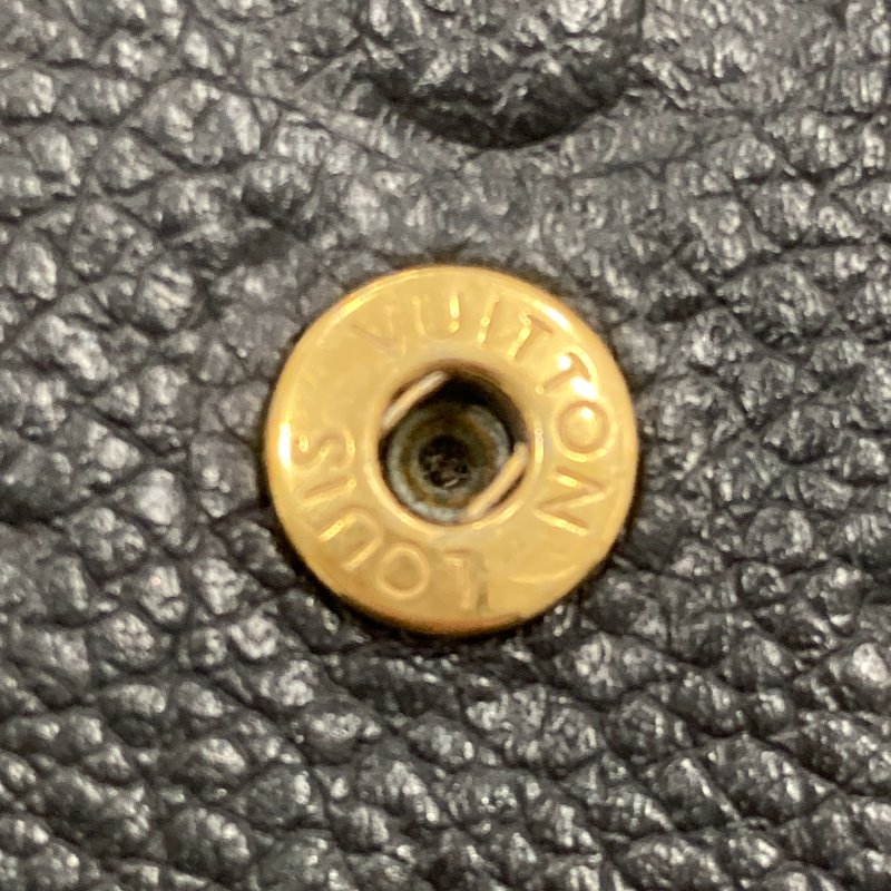 LOUIS VUITTON 路易威登 M60568 COMPACT CURIEUSE 皮革壓紋 中夾 黑色-13