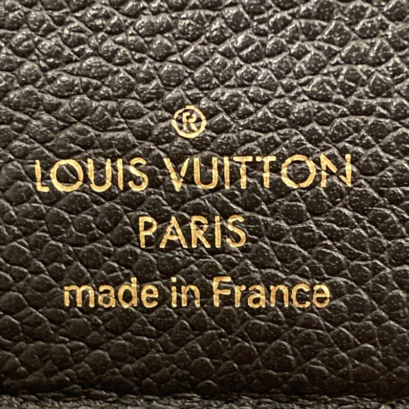 LOUIS VUITTON 路易威登 M60568 COMPACT CURIEUSE 皮革壓紋 中夾 黑色-15