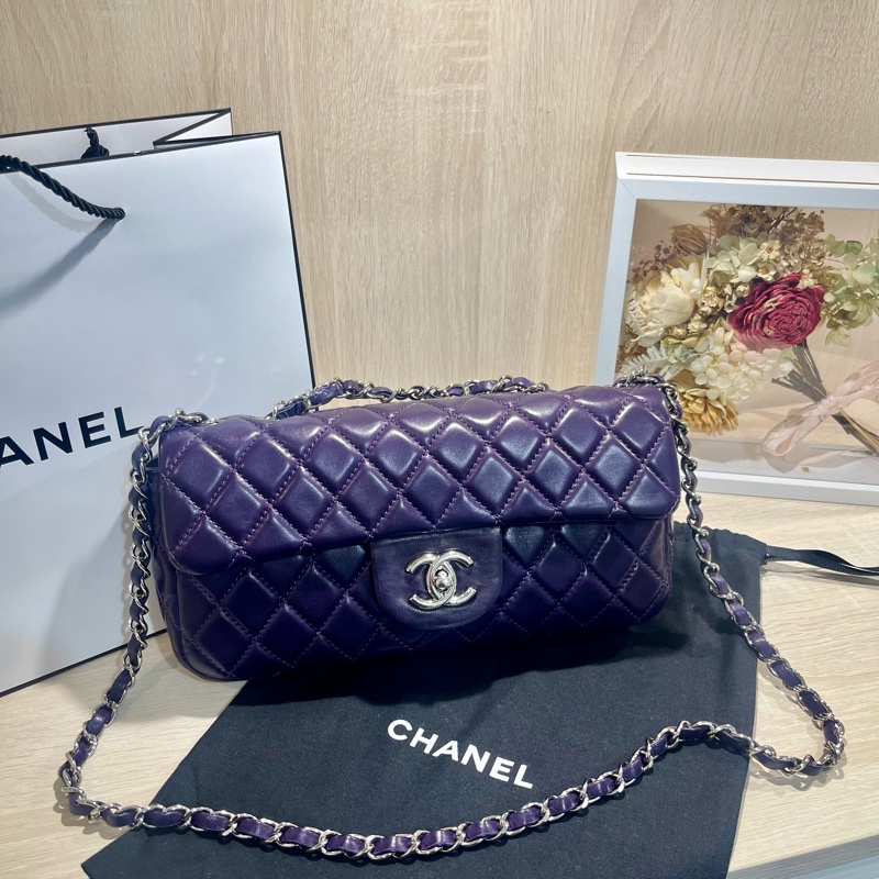 Chanel 紫色法棍肩背包-0