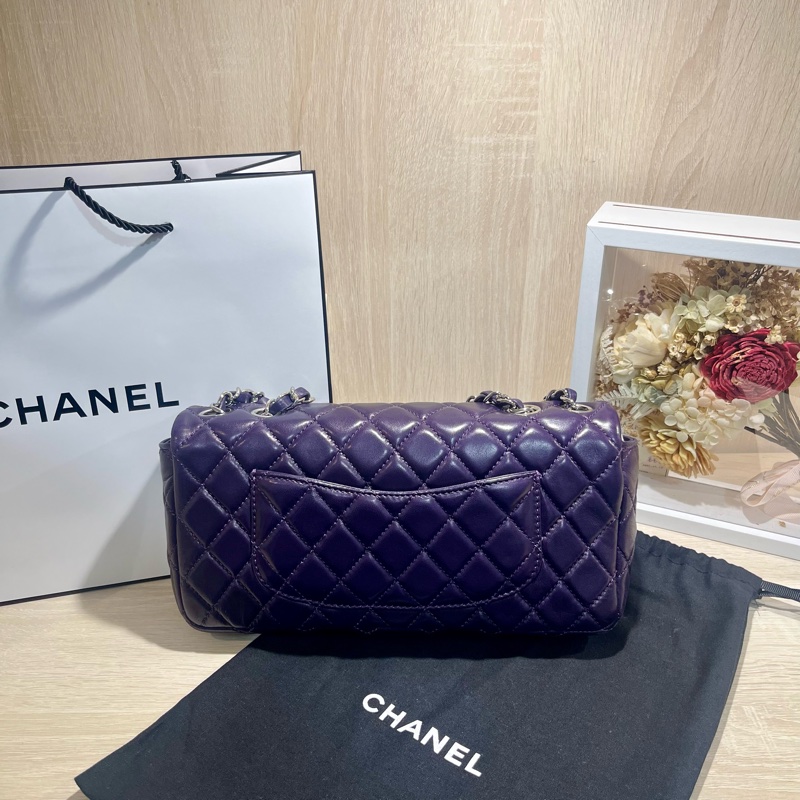 Chanel 紫色法棍肩背包-1