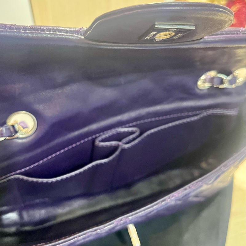 Chanel 紫色法棍肩背包-4