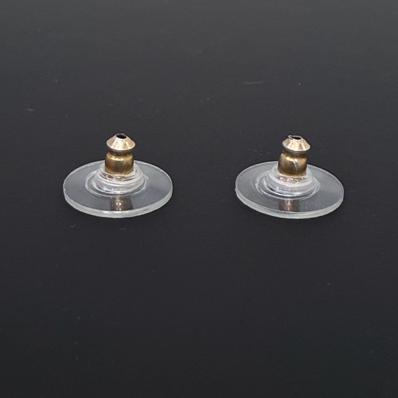 Chanel 垂吊粉色Tweed 款設計水鑽珍珠雙C耳環 XB969-12