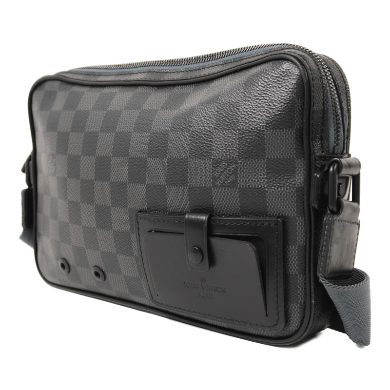 LOUIS VUITTON Damier Graphite Alpha Messenger Bag肩背袋-2