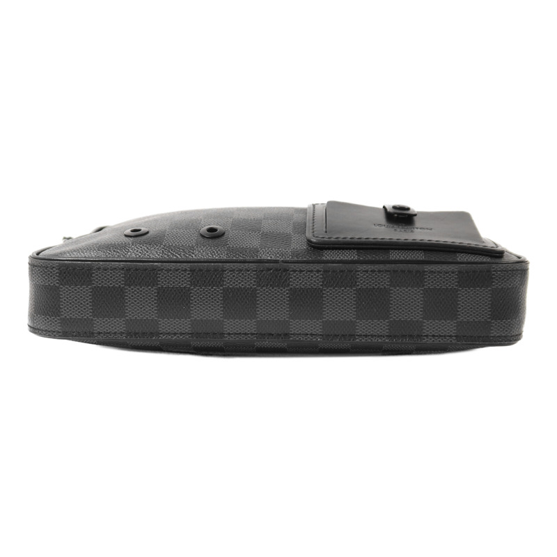 LOUIS VUITTON Damier Graphite Alpha Messenger Bag肩背袋-3