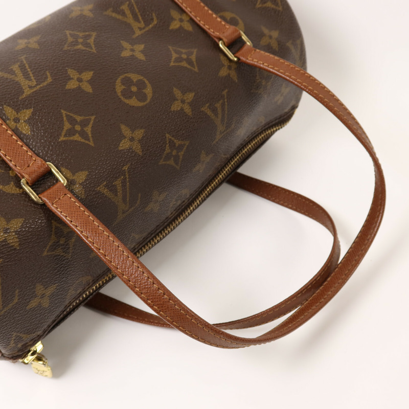 LOUIS VUITTON Monogram Papillon PM金扣手挽袋-7