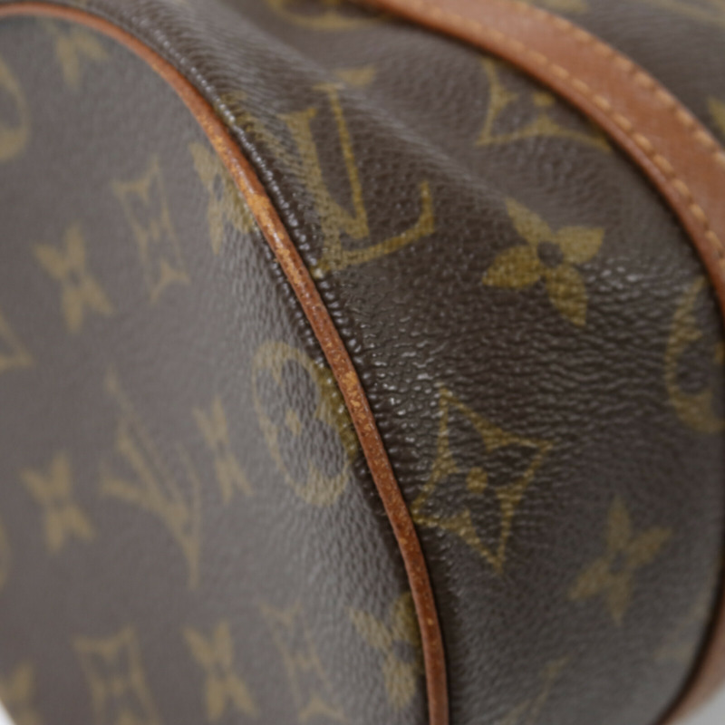 LOUIS VUITTON Monogram Papillon PM金扣手挽袋-9