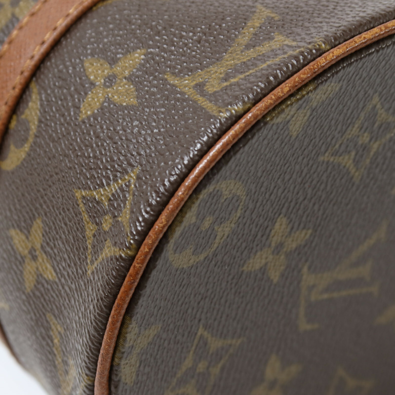 LOUIS VUITTON Monogram Papillon PM金扣手挽袋-10