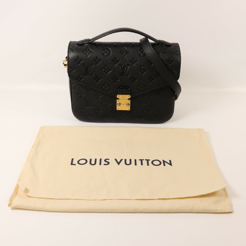 LOUIS VUITTON Monogram Empreinte Pochette Metis金扣手挽肩背兩用袋-7