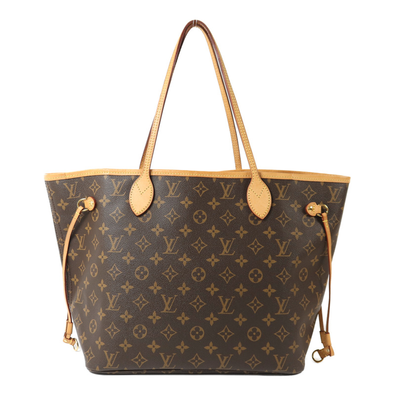 LOUIS VUITTON Monogram Neverfull MM金扣手挽袋-1