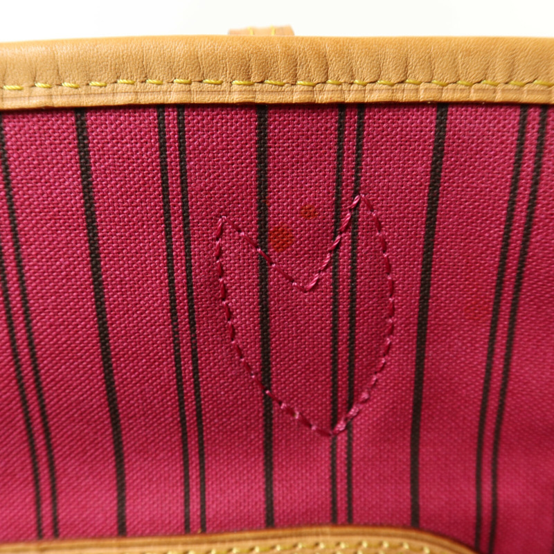 LOUIS VUITTON Monogram Neverfull MM金扣手挽袋-12