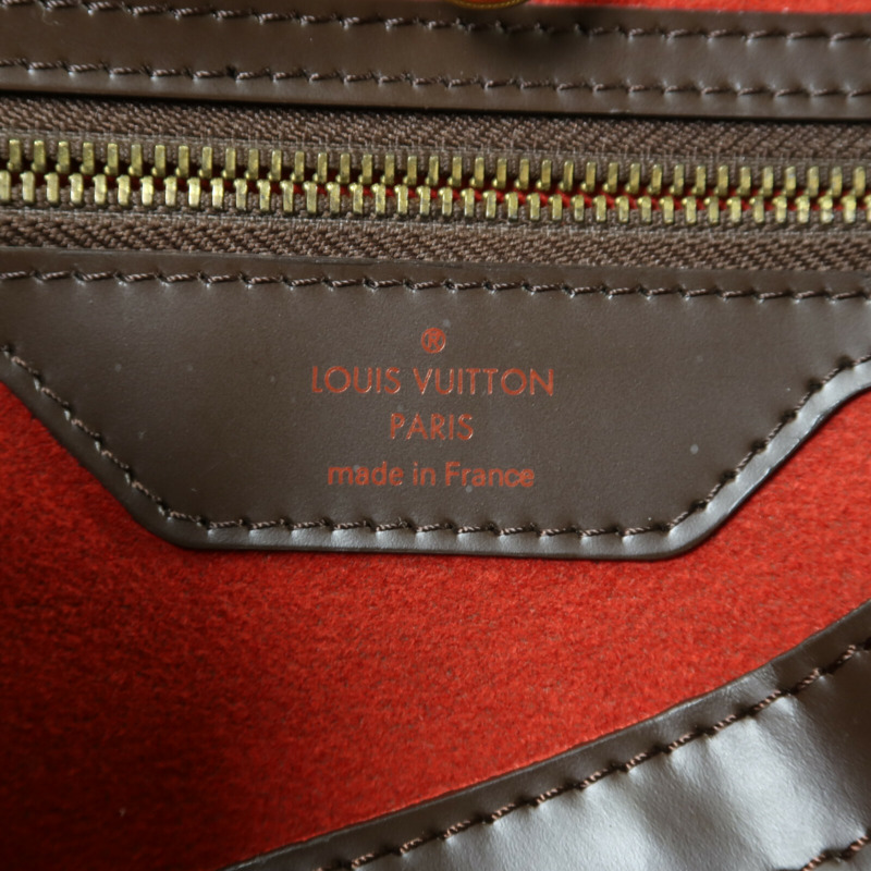LOUIS VUITTON Damier Hampstead MM金扣手挽袋-5