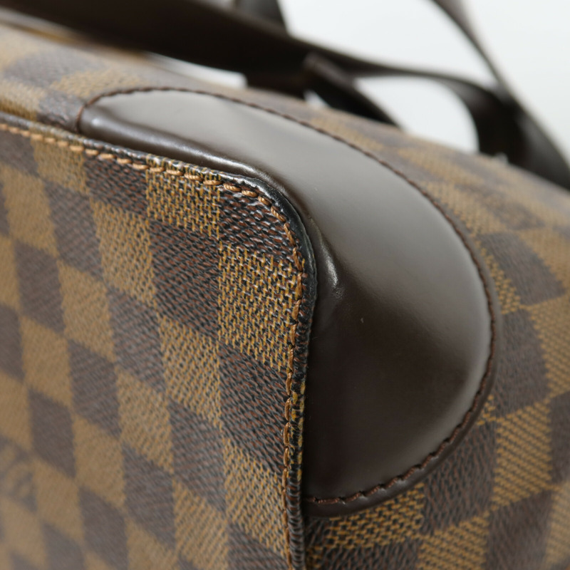 LOUIS VUITTON Damier Hampstead MM金扣手挽袋-10
