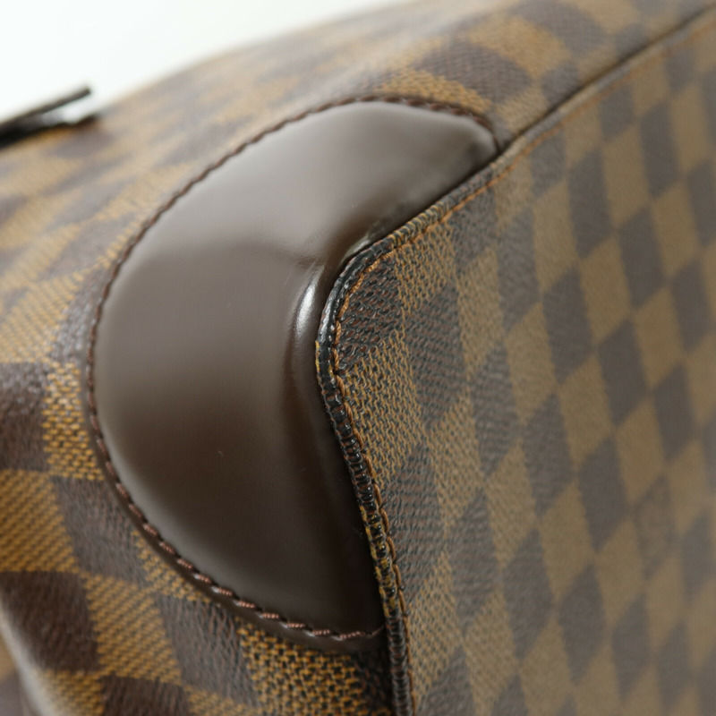 LOUIS VUITTON Damier Hampstead MM金扣手挽袋-11