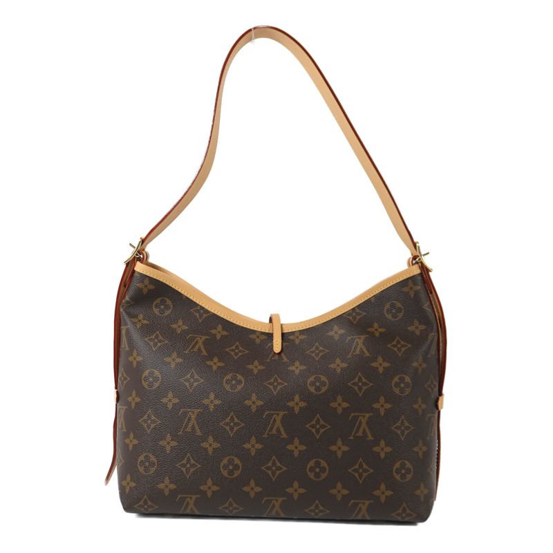 LOUIS VUITTON Monogram Carry All PM金扣肩背袋-1