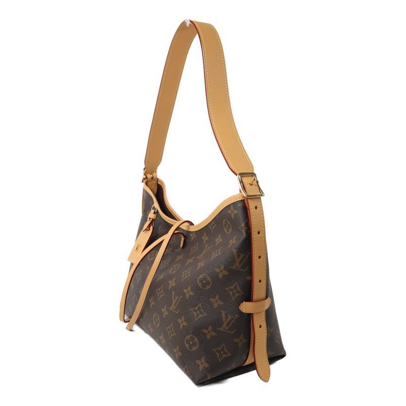 LOUIS VUITTON Monogram Carry All PM金扣肩背袋-2