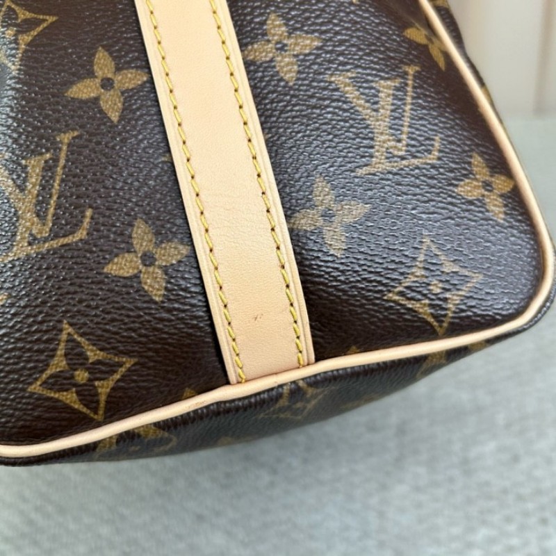 LV路易威登 Speedy 25 老花手提單肩包 超大容量 可調節肩帶 可單肩可斜挎 日常通勤 逛街都百搭-7