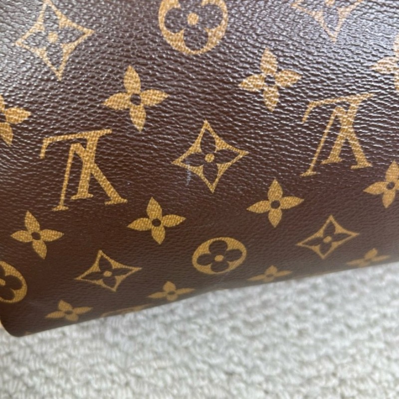 LV路易威登 Speedy 25 老花手提單肩包 超大容量 可調節肩帶 可單肩可斜挎 日常通勤 逛街都百搭-10