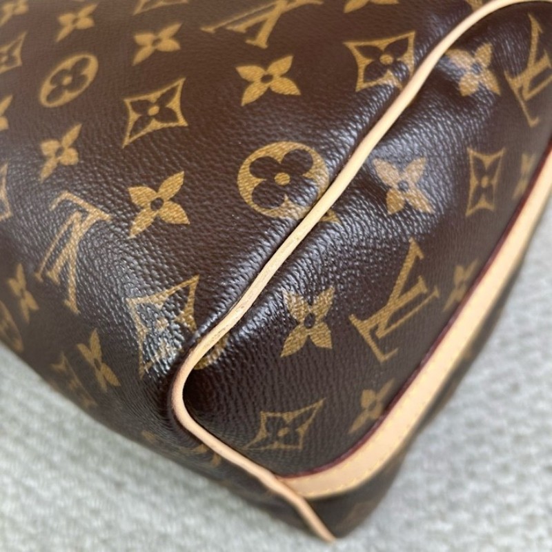 LV路易威登 Speedy 25 老花手提單肩包 超大容量 可調節肩帶 可單肩可斜挎 日常通勤 逛街都百搭-13