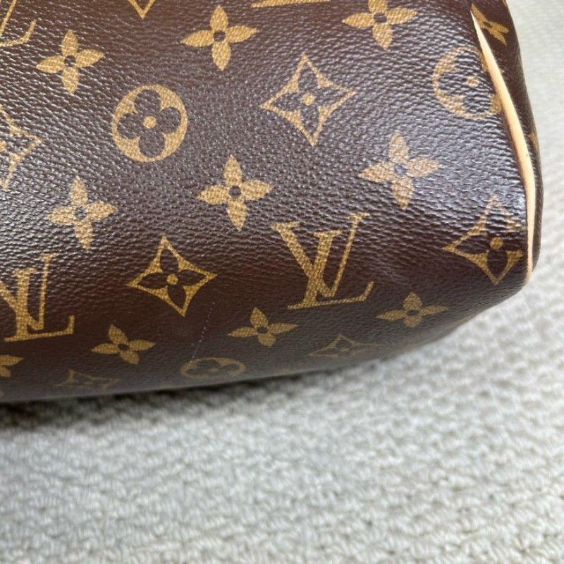 LV路易威登 Speedy 25 老花手提單肩包 超大容量 可調節肩帶 可單肩可斜挎 日常通勤 逛街都百搭-15