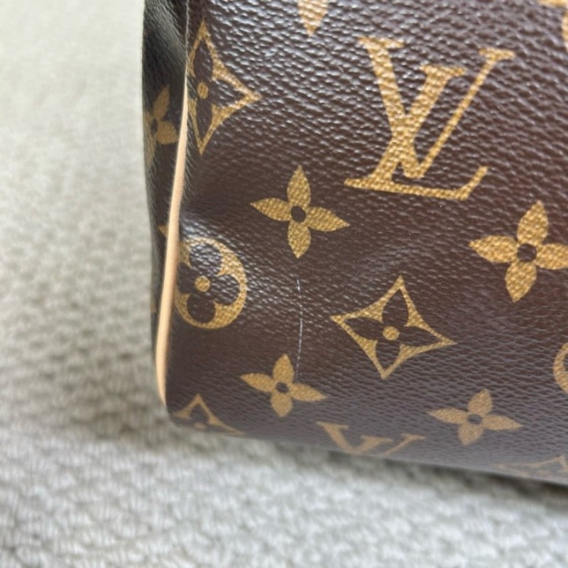 LV路易威登 Speedy 25 老花手提單肩包 超大容量 可調節肩帶 可單肩可斜挎 日常通勤 逛街都百搭-16