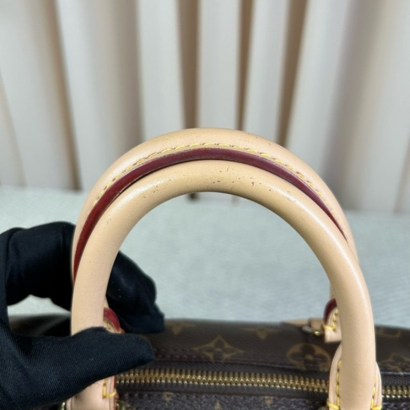 LV路易威登 Speedy 25 老花手提單肩包 超大容量 可調節肩帶 可單肩可斜挎 日常通勤 逛街都百搭-24