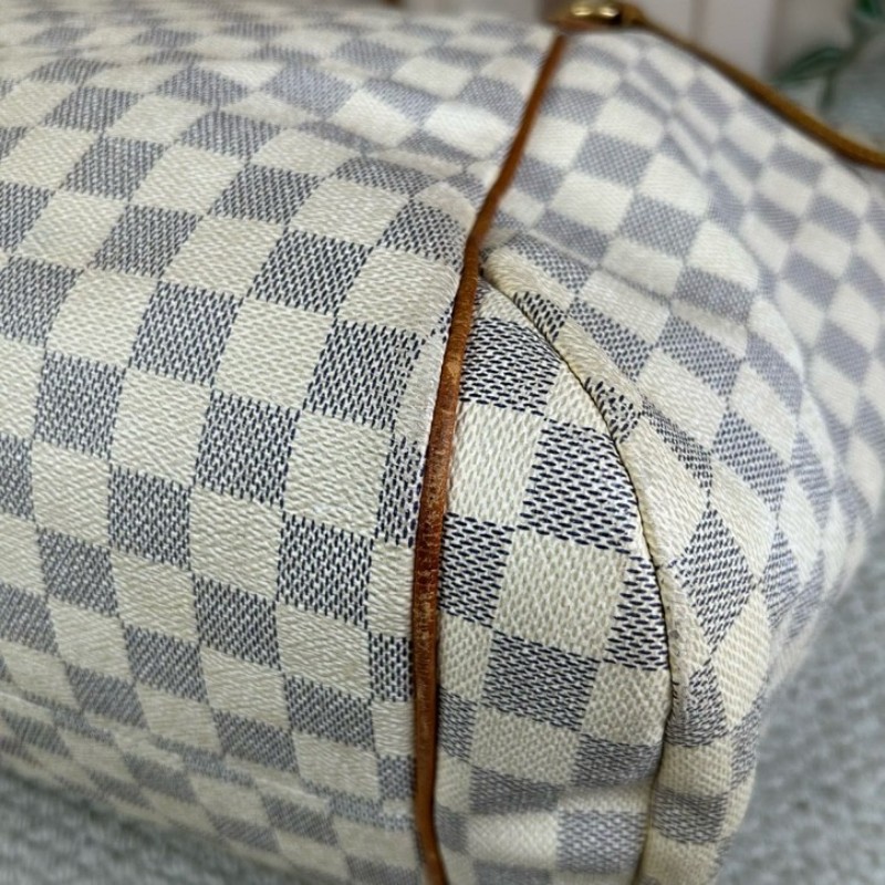 LV路易威登白棋盤格Totally托特包 經典棋盤格 手提單肩兩用 容量大 日常通勤、出門、當媽咪包都很合適-8