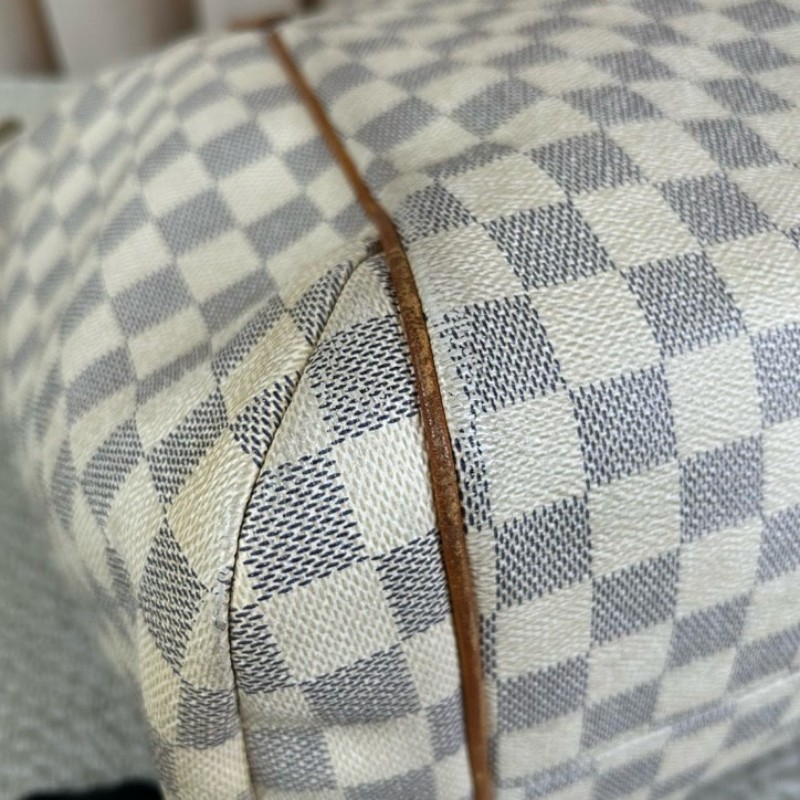 LV路易威登白棋盤格Totally托特包 經典棋盤格 手提單肩兩用 容量大 日常通勤、出門、當媽咪包都很合適-9