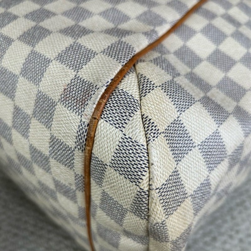 LV路易威登白棋盤格Totally托特包 經典棋盤格 手提單肩兩用 容量大 日常通勤、出門、當媽咪包都很合適-13