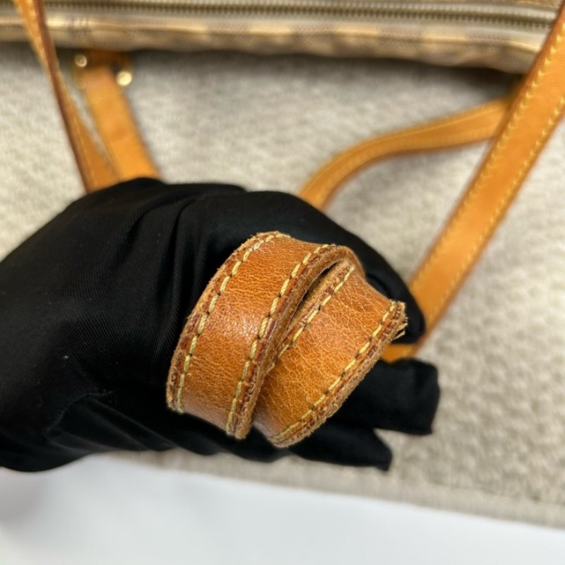 LV路易威登白棋盤格Totally托特包 經典棋盤格 手提單肩兩用 容量大 日常通勤、出門、當媽咪包都很合適-17