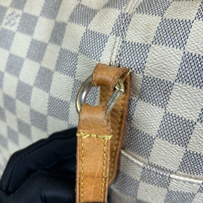 LV路易威登白棋盤格Totally托特包 經典棋盤格 手提單肩兩用 容量大 日常通勤、出門、當媽咪包都很合適-20