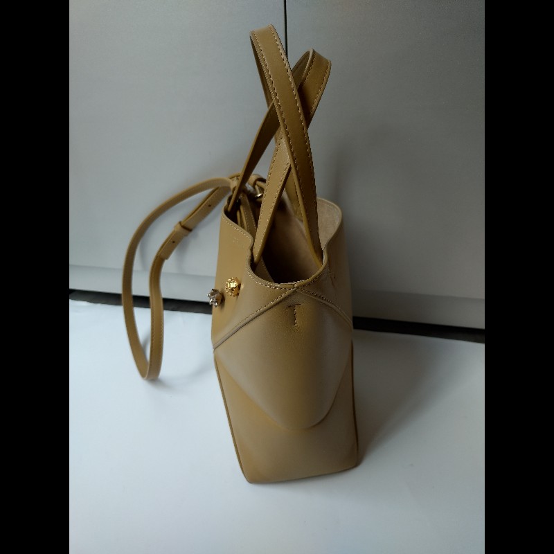 LOEWE 駝皮限定金銀刺蝟托特包 puzzle tote 小-4