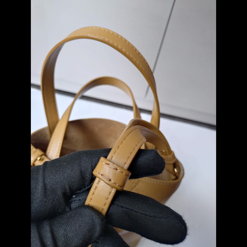 LOEWE 駝皮限定金銀刺蝟托特包 puzzle tote 小-25