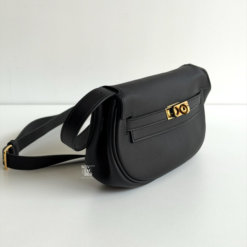 99新🆕 全配有購證🙌🏻 Hermès 愛馬仕 Kelly Moove 黑色金釦-1