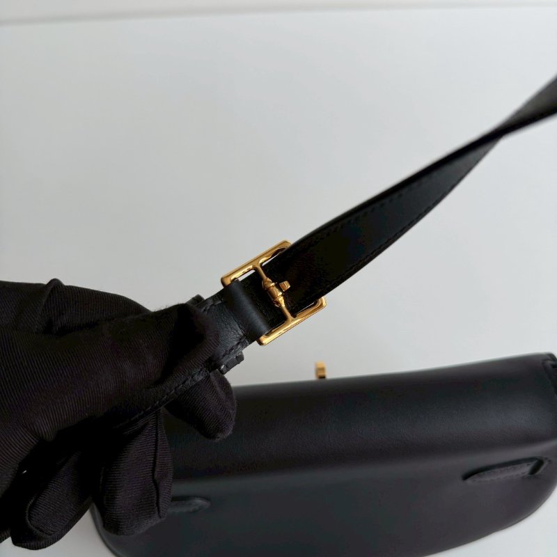 99新🆕 全配有購證🙌🏻 Hermès 愛馬仕 Kelly Moove 黑色金釦-8