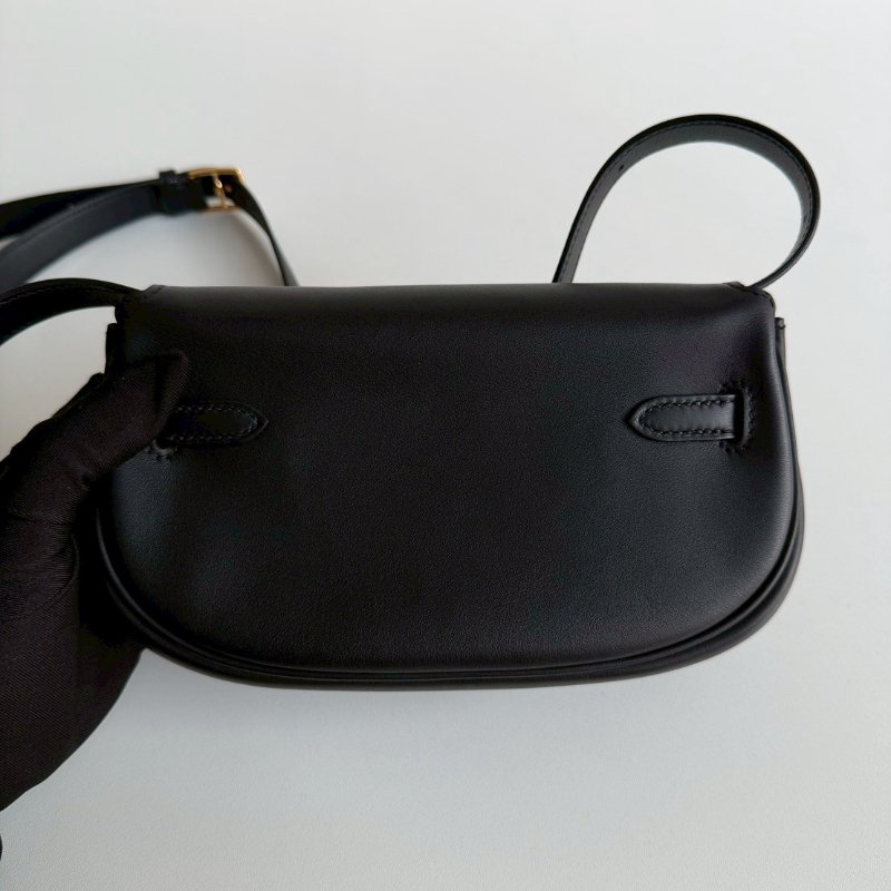 99新🆕 全配有購證🙌🏻 Hermès 愛馬仕 Kelly Moove 黑色金釦-9