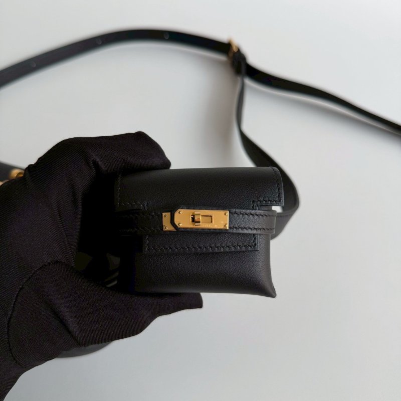 99新🆕 全配有購證🙌🏻 Hermès 愛馬仕 Kelly Moove 黑色金釦-14