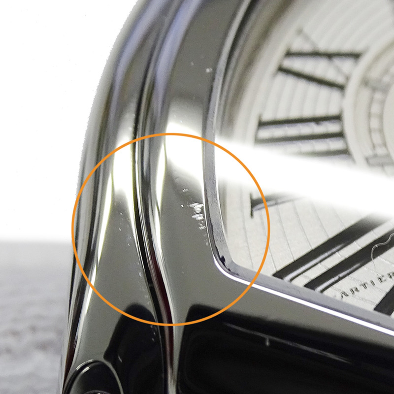 卡地亞男士 Roadster LM 腕錶，帶日期顯示，自動上鍊機芯，精鋼錶殼，型號 W62025V3，可更換錶帶，拋光銀色-14