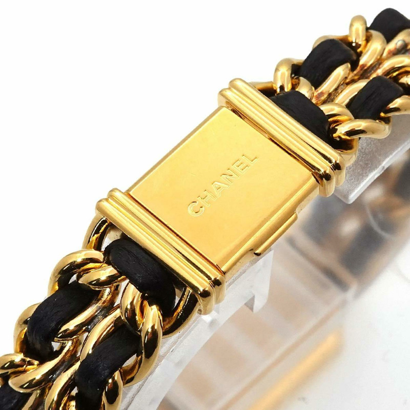 香奈兒 Premiere 女士腕錶，L 碼，H0001，黑金配色，石英機芯-5