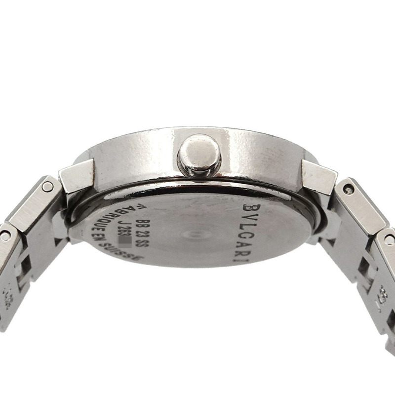 寶格麗 BB23SS 女士腕錶，日期顯示，黑色石英錶-4