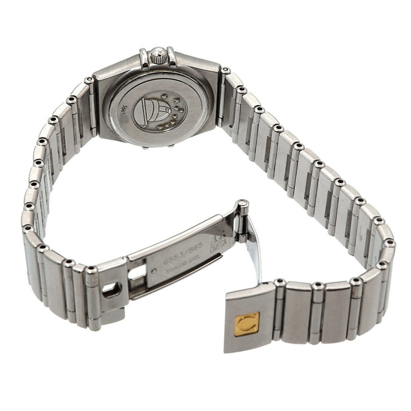 歐米茄星座系列迷你1562 30女士銀色石英腕錶-3