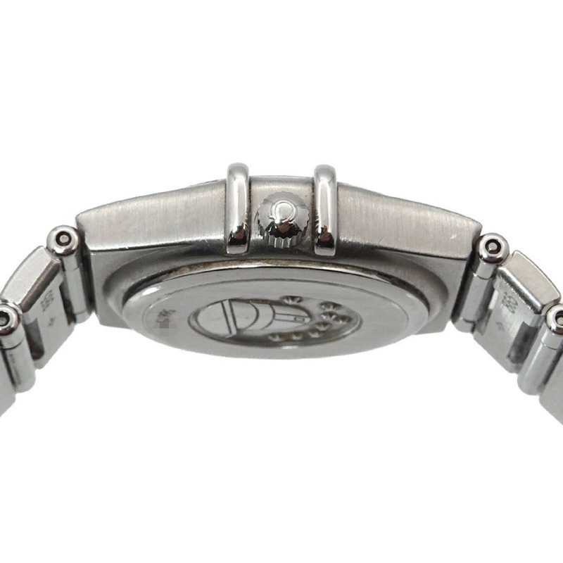 歐米茄星座系列迷你1562 30女士銀色石英腕錶-4