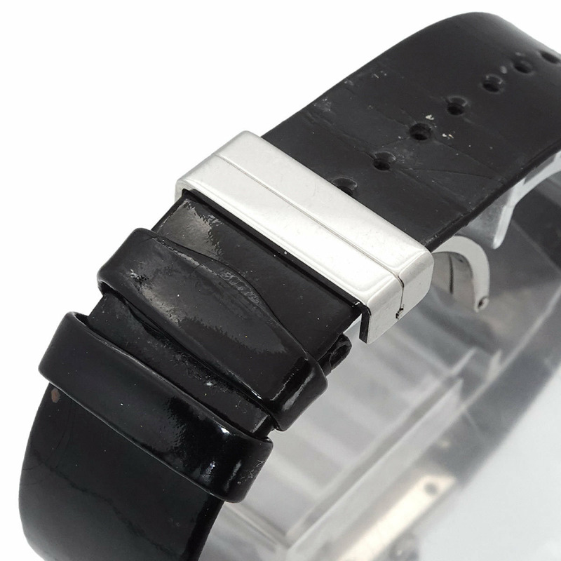 香奈兒 Matelasse H0500 女士鑲鑽錶圈黑色石英腕錶-5