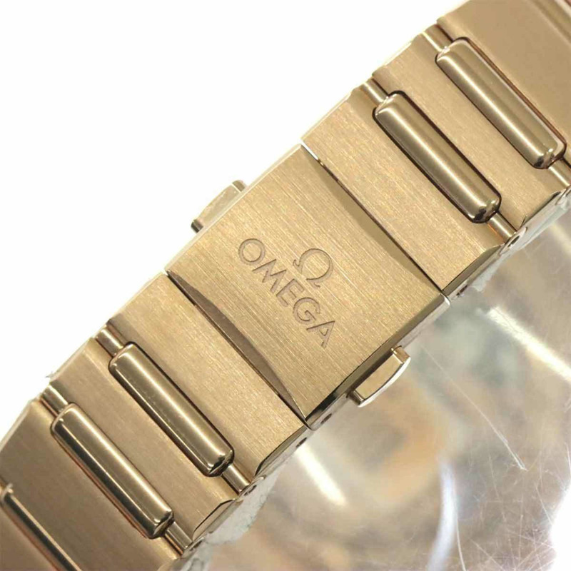 歐米茄星座系列同軸腕錶 131 50 29 20 53 001 女士腕錶，鑲嵌 11 顆鑽石，日期顯示，藍色 18K 玫瑰金錶殼，自動上鍊機芯-6