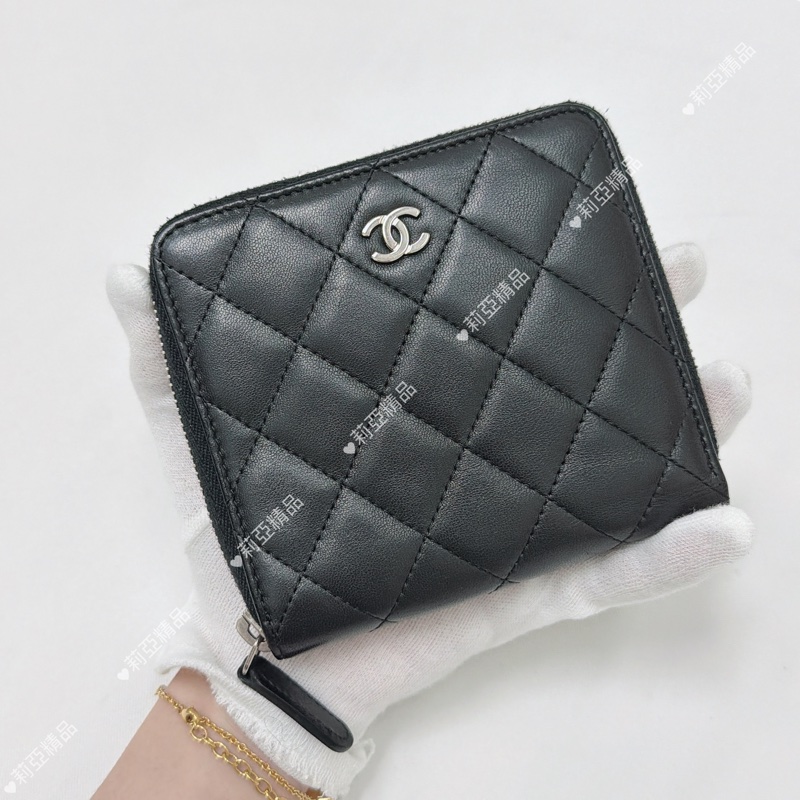 莉亞精品♡ Chanel ㄇ拉對開短夾 二手美夾-2