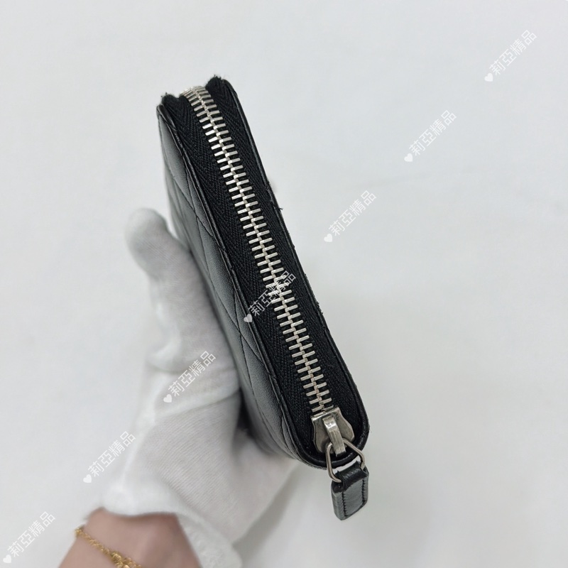 莉亞精品♡ Chanel ㄇ拉對開短夾 二手美夾-4