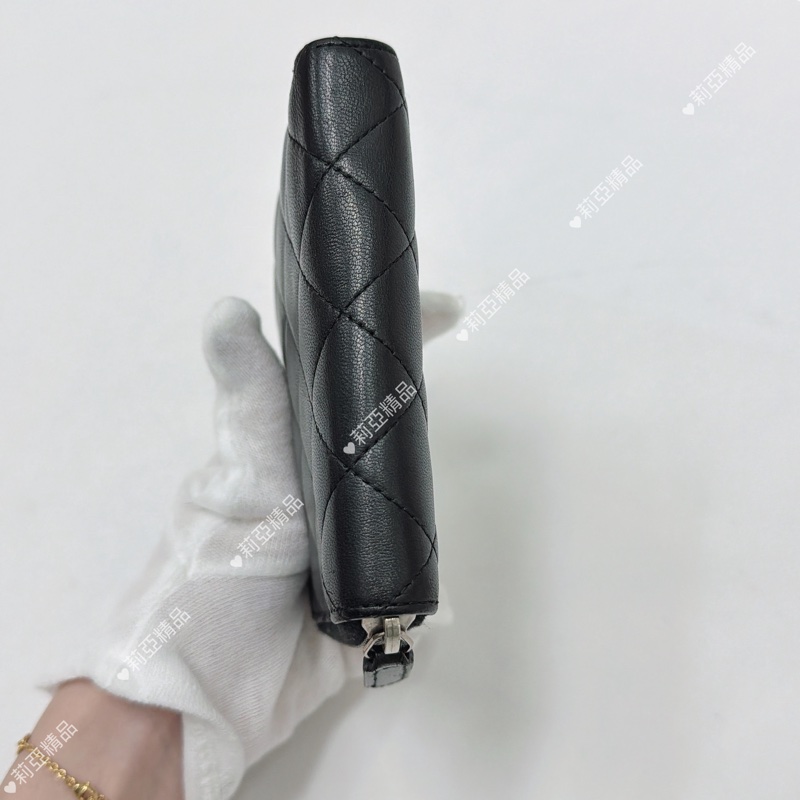 莉亞精品♡ Chanel ㄇ拉對開短夾 二手美夾-7